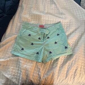 Castaway Women's Sailing Short Stretch Twill Aquatic Green with Flamingo